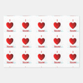 Ich höre Schnee Geschenkpapier Set (Vorderseite 3)