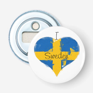 Ich höre Schweden schwedische Flagge Flaschenöffner