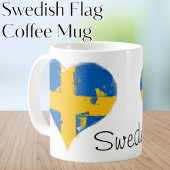 Ich höre Schweden schwedische Flagge Kaffeetasse