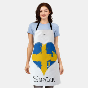 Ich höre Schweden schwedische Flagge Schürze