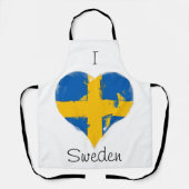 Ich höre Schweden schwedische Flagge Schürze (Vorderseite)