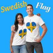 Ich höre Schweden schwedische Flagge T-Shirt