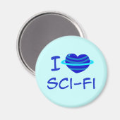 Ich höre Sci-Fi Magnet (Vorderseite/Rückseite)