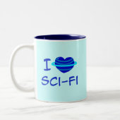 Ich höre Sci-Fi Zweifarbige Tasse (Links)