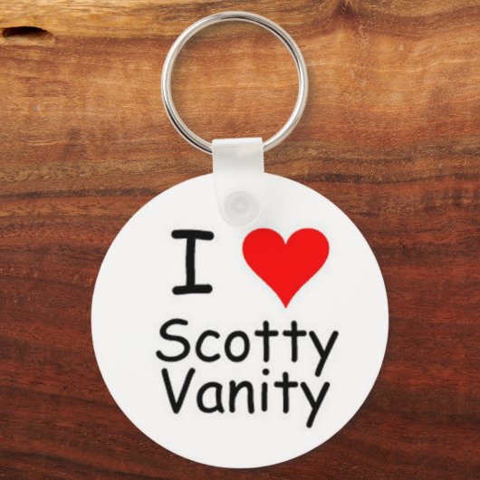 Ich höre Scotty Vanity Schlüsselanhänger (Vorderseite)