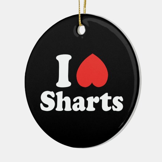 Ich höre Sharp Ping Pong Ball Keramik Ornament (Links)