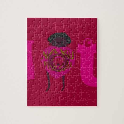 Ich höre Sie Nakupenda Sana Happy Valentine Day Sw Puzzle (Vertikal)