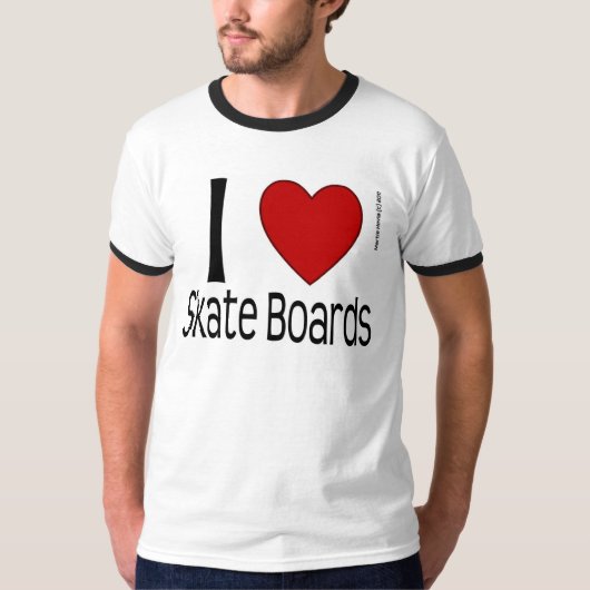 Ich höre Skateboards Shirt (Vorderseite)