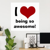 Ich höre, so Phantastisch zu sein Poster (Heimbüro)