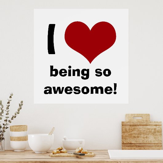 Ich höre, so Phantastisch zu sein Poster (Küche)