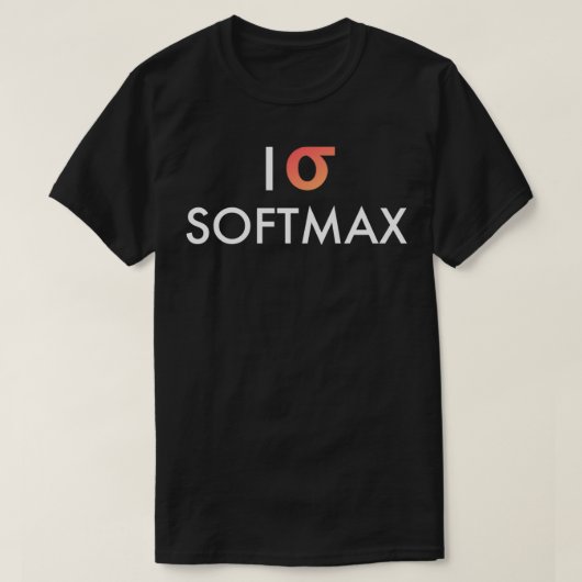 Ich höre Softmax Dark T-Shirt (Design vorne)
