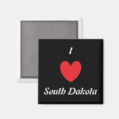 Ich höre South Dakota Magnet (Vorderseite/Rückseite)