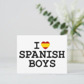 Ich höre Spanische Jungen Postkarte (Stehend Vorderseite)