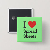 Ich höre Spread Sheets Button (Vorne & Hinten)