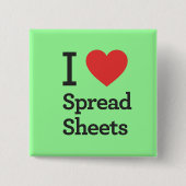 Ich höre Spread Sheets Button (Vorderseite)