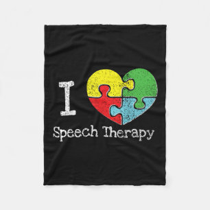 Ich höre Sprechtherapie, Autismus Bewusstsein Fleecedecke