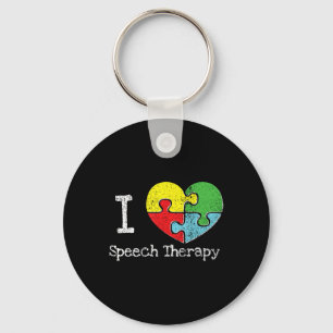 Ich höre Sprechtherapie, Autismus Bewusstsein Schlüsselanhänger