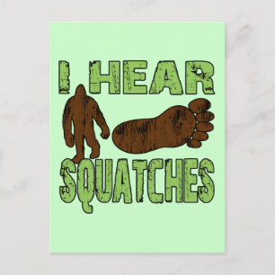 Ich höre Squatches Postkarte