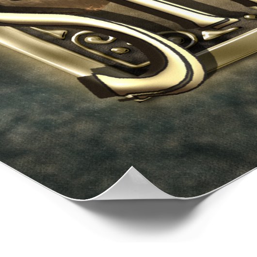 Ich höre Steampunk Custom Poster (Ecke)