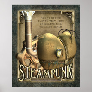 Ich höre Steampunk Custom Poster