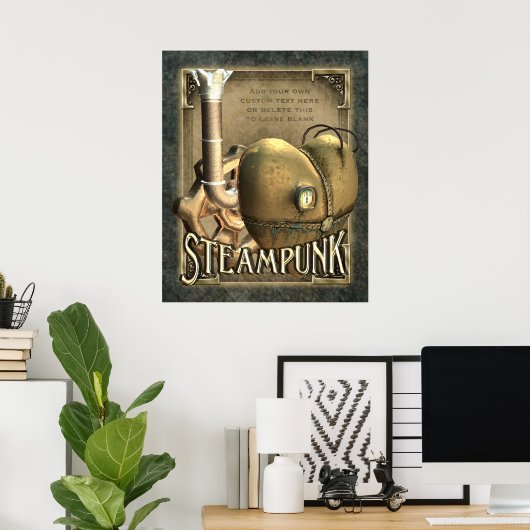 Ich höre Steampunk Custom Poster (Heimbüro)
