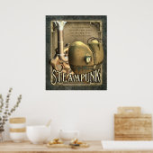Ich höre Steampunk Custom Poster (Küche)
