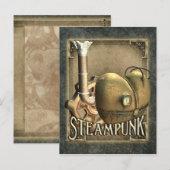 Ich höre Steampunk Postcard Postkarte (Vorne/Hinten)