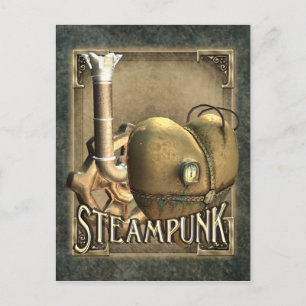 Ich höre Steampunk Postcard Postkarte