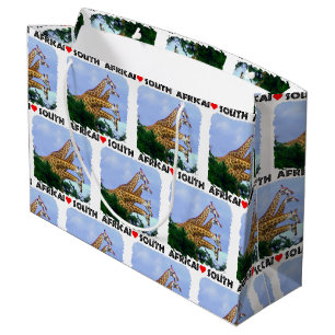 Ich höre Südafrika 4 Giraffen Große Geschenktüte