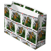 Ich höre Südafrika Giraffe Aloe Große Geschenktüte (Vorderseite Schrägansicht)