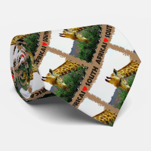 Ich höre Südafrika Giraffe Thorn Krawatte