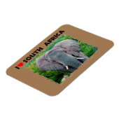 Ich höre Südafrika, junger Elefant Magnet (Linke Seite)