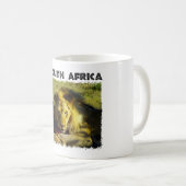 Ich höre Südafrika Löwenstau Kaffeetasse (VorderseiteRechts)