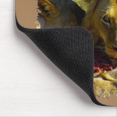 Ich höre Südafrika Löwenstau Mousepad (Ecke)