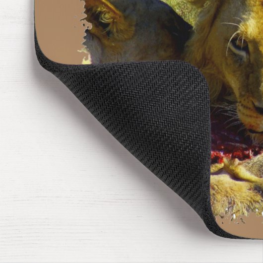 Ich höre Südafrika Löwenstau Mousepad (Ecke)