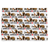 Ich höre Südafrika Wildlife Collage Große Geschenktüte