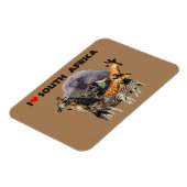 Ich höre Südafrika Wildlife Collage Magnet (Linke Seite)