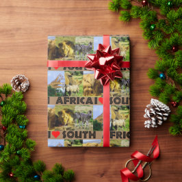 Ich höre Südafrika Wildlife Fotos Geschenkpapier