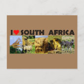Ich höre Südafrika Wildlife Fotos Postkarte (Vorderseite)