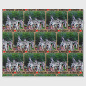 Ich höre Südafrika Zebra Aloe Geschenkpapier (Flach)