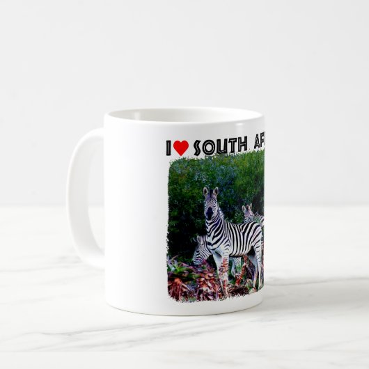 Ich höre Südafrika Zebra Aloe Kaffeetasse (Vorderseite Links)