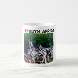Ich höre Südafrika Zebra Aloe Kaffeetasse