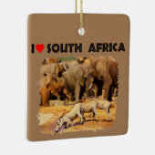 Ich höre Südafrikanische Kriege und Elefanten Keramikornament (Rechts)