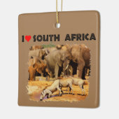 Ich höre Südafrikanische Kriege und Elefanten Keramikornament (Links)