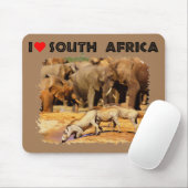 Ich höre Südafrikanische Kriege und Elefanten Mousepad (Mit Mouse)
