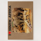 Ich höre Südafrikanische Kriege und Elefanten Puzzle (Vertikal)