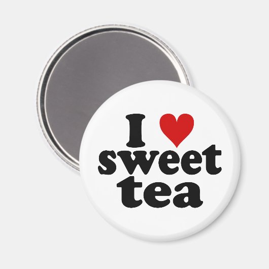 Ich höre süßen Tee Magnet (Vorderseite/Rückseite)