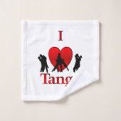 Ich höre Tango Badhandtuch Set (Waschlappen)