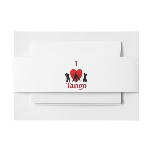 Ich höre Tango Einladungsbanderole (Vorderseite Beispiel)
