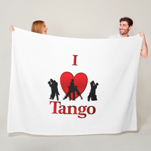 Ich höre Tango Fleecedecke (Beispiel)
